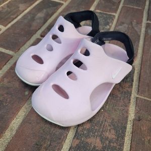 NIKE Kids Easy On/Off SUNRAY Pink Breathable Rubber Summer Shoes